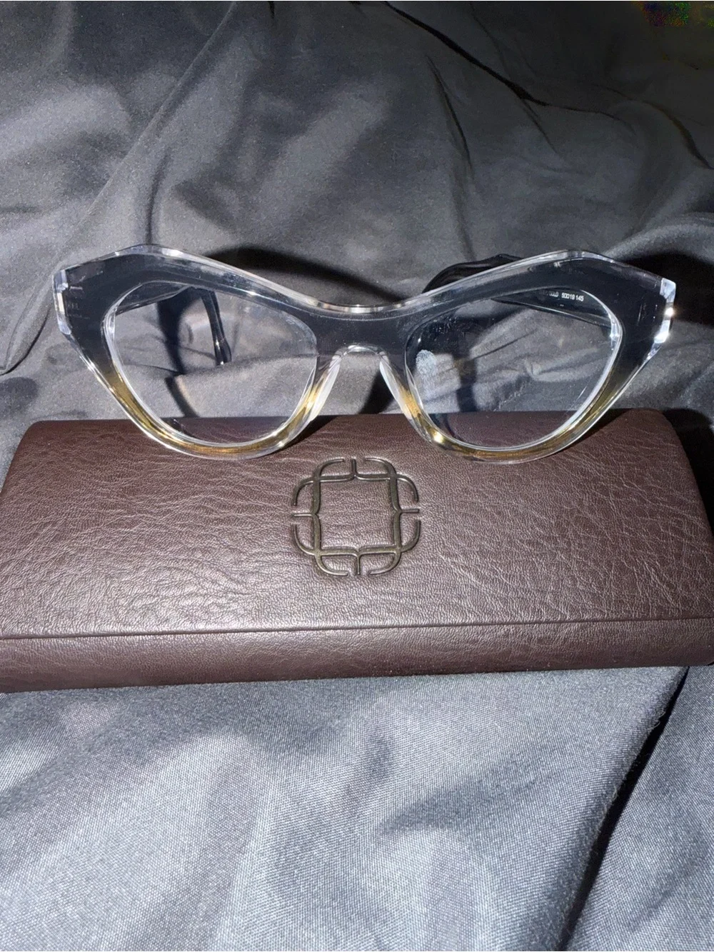 Blake Kuwahara Valerio Grey/Gold Ombre Eye Glasses